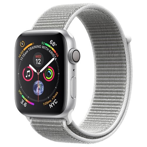 Apple Watch Series 4 44mm Case Space Grey Aluminium Sport Band Black 2290000₽