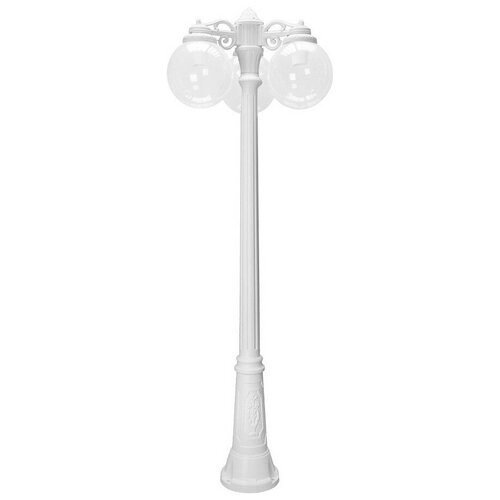 фото Fumagalli парковый фонарь fumagalli globe 250 ip55 белый [g25.156.s30.wxe27dn]