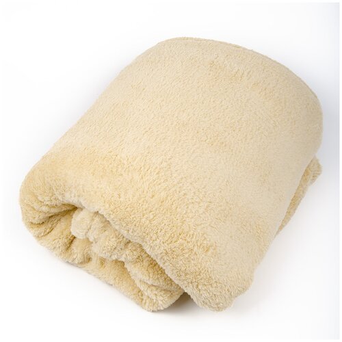 фото Плед "короткий мех", бежевый, 200*220 см bozhong home textile