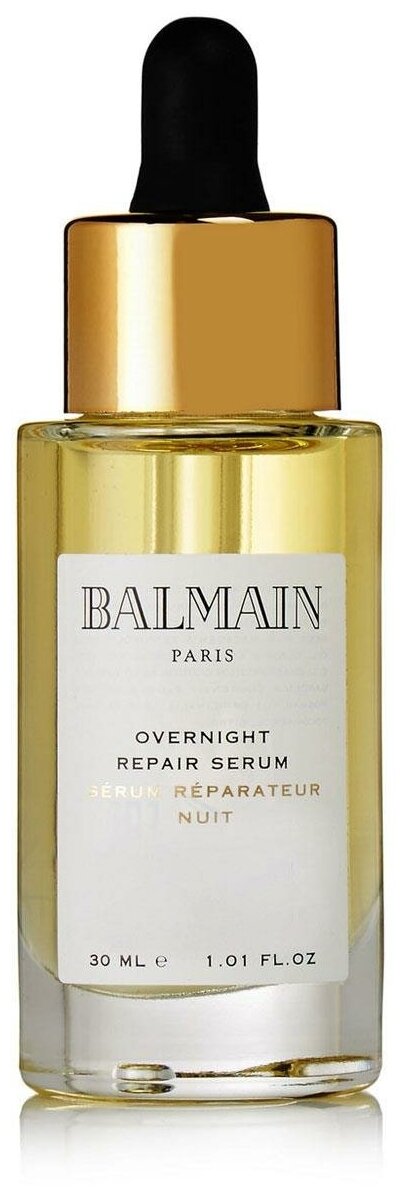 Ночная восстанавливающая сыворотка для волос Overnight repair serum, 30 мл BALMAIN - фото №1