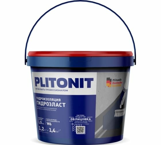 PLITONIT ГидроЭласт -1,2 эластичная гидроизоляционная мастика