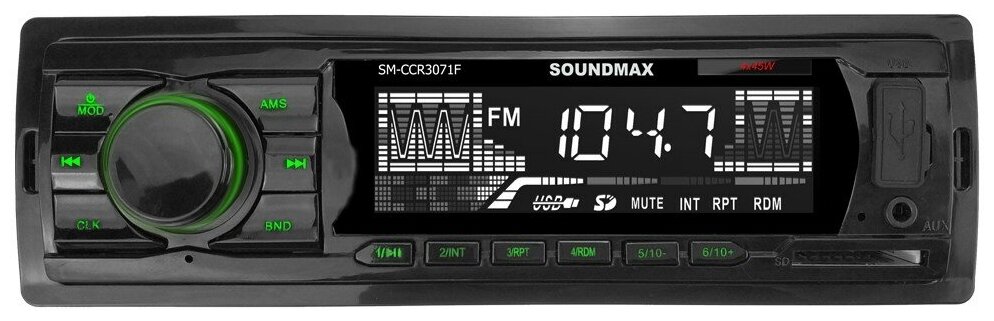 Автомобильный CD-ресивер SoundMAX SM-CCR3071F