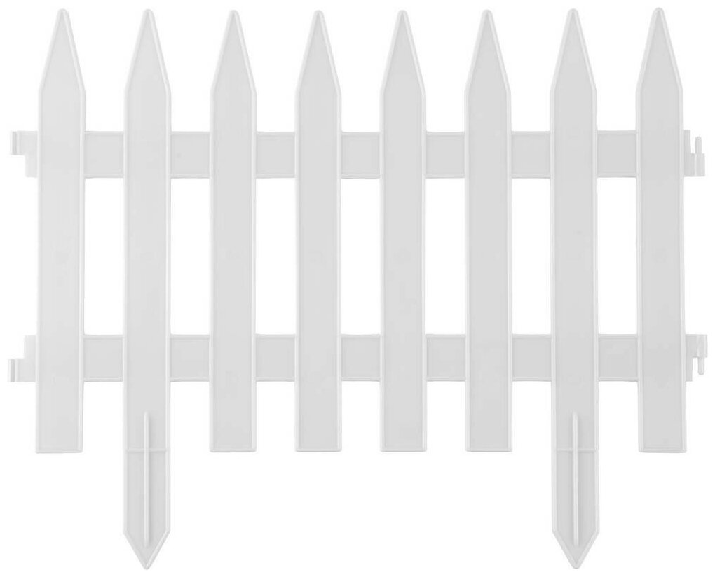 Забор декоративный Классический, 28х300см, зеленый Palisad - фото №3