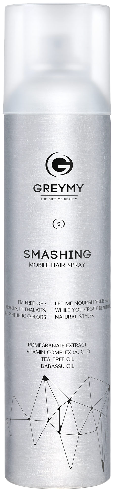 GREYMY Спрей для подвижной фиксации Smashing Mobile Hair Spray, 300 мл