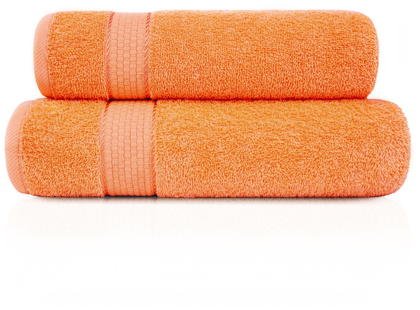 Ali Amin Набор из 2 полотенец Marakesh цвет: кораллово-оранжевый (50х80 см,70х130 см)