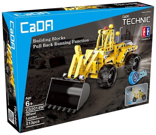 Конструктор Double Eagle CaDA Technic C52014W Колесный погрузчик, 213 дет.