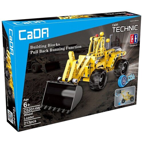 конструктор double eagle cada technic c51014w цементовоз 814 дет Конструктор Double Eagle CaDA Technic C52014W Колесный погрузчик, 213 дет.