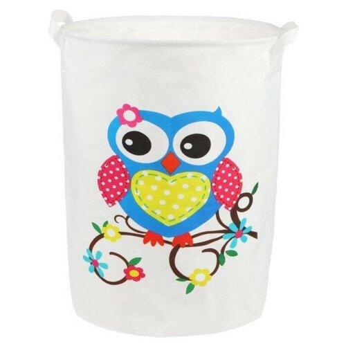 фото Корзина наша игрушка совушка 35х45 см (hxh2019040903-24) белый