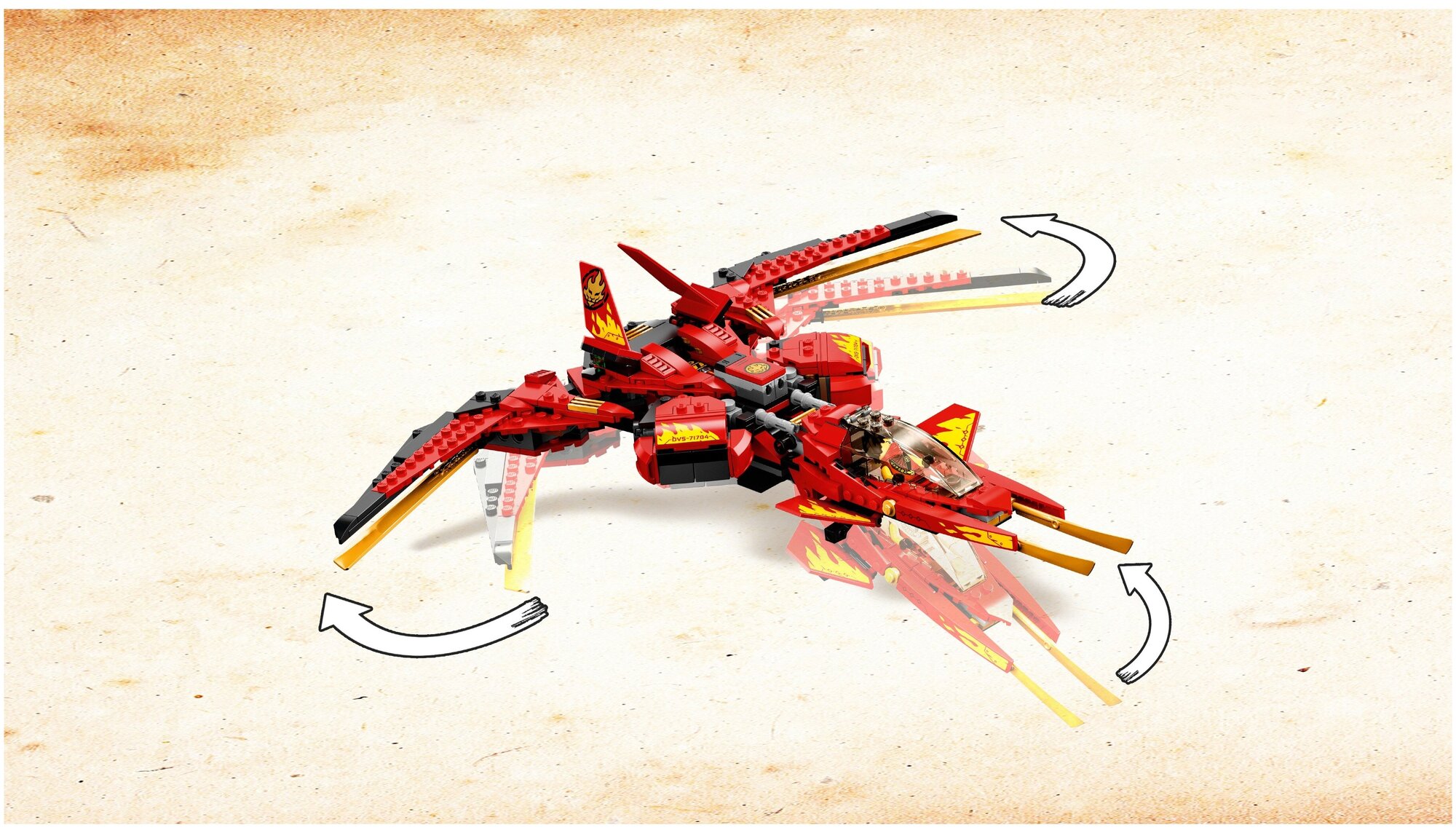 Конструктор LEGO Ninjago Истребитель Кая, 513 деталей (71704) - фото №6