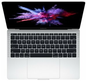 13.3" Ноутбук Apple MacBook Pro 13 Mid 2017 2560x1600, Intel Core i5 2.3 ГГц, RAM 8 ГБ, LPDDR3, SSD 256 ГБ, Intel Iris Plus Graphics 640, macOS, MPXU2RU/A, серебристый