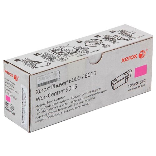 Картридж Xerox 106R01632, 1000 стр, пурпурный картридж sakura 106r01632 1000 стр пурпурный