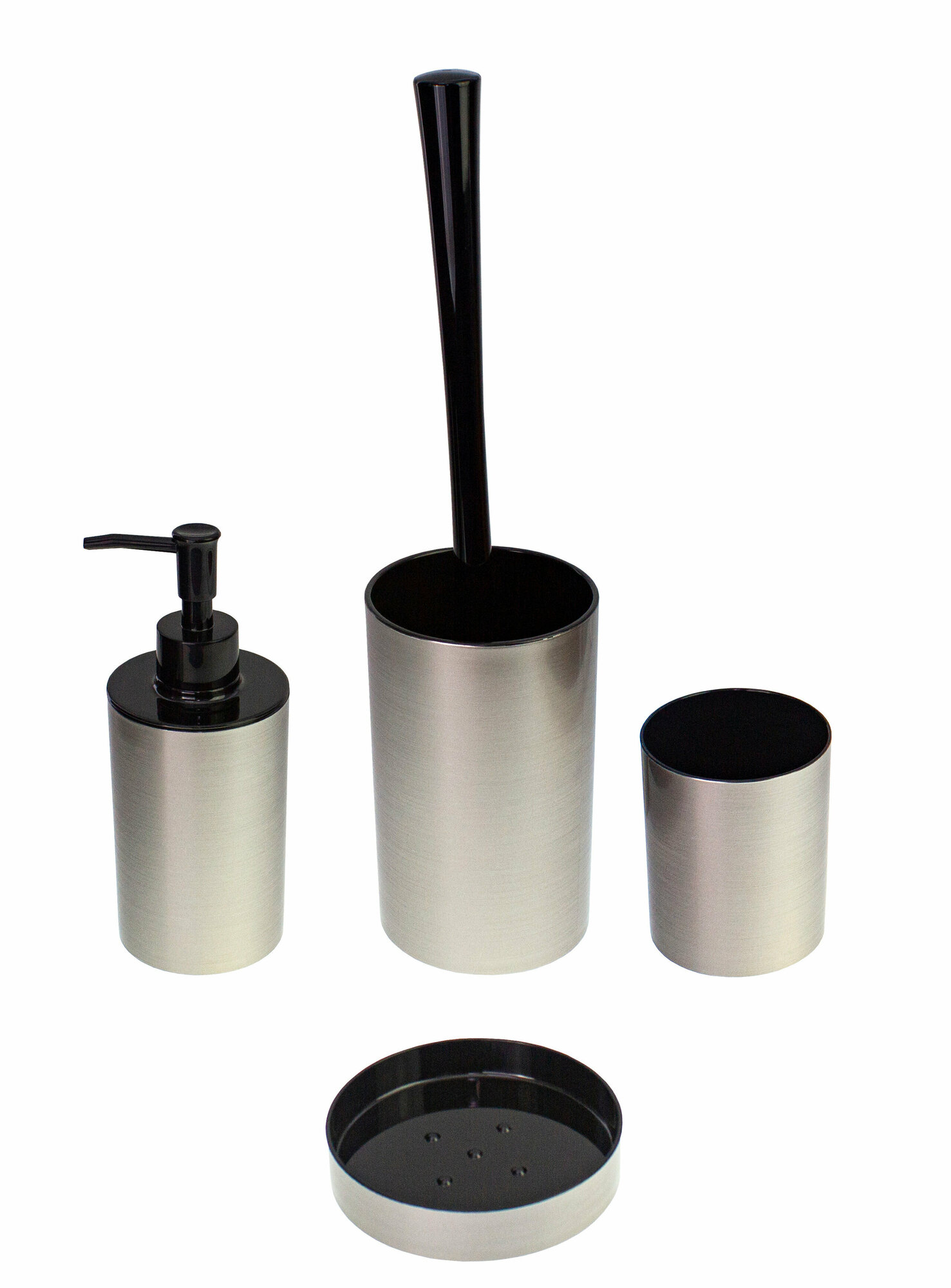 Дозатор для жидкого мыла SILVER PROFFI HOME PH10870, серебристый, серый