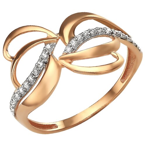 фото Сорокин золотое кольцо с фианитами 70177000, размер 19