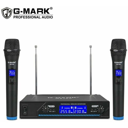 Радиоистема с 2 ручными вокальными микрофонами для караоке презентаций 998900₽