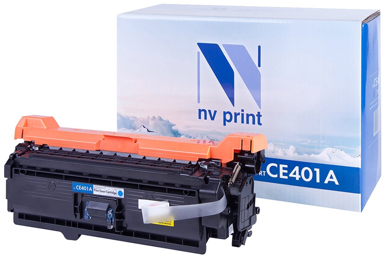 NV Print CE401A Картридж для HP CLJ Color M551 M551n M551dn M551xh5 6000 стр. голубой, с чипом