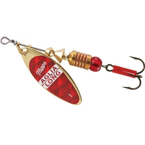 Блесна вращающаяся Mepps AGLIA LONG REDBO, 1Gold, комплект из 1 штука