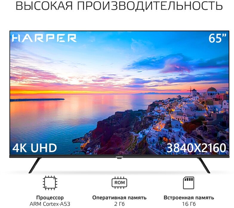 Телевизор Harper 65U770TS