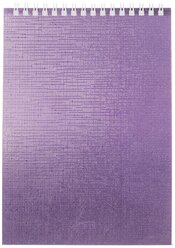 Блокнот Hatber Metallic фиолетовый 146х205, 80 листов 80Б5бвВ1гр