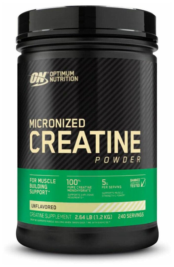 Креатин для спорсменов Optimum Nutrition Micronized Creatine Powder 2,64 lb (1200g)