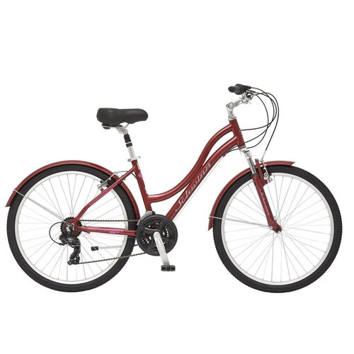 фото Горный (mtb) велосипед schwinn suburban deluxe women красный 17.5" (требует финальной сборки)