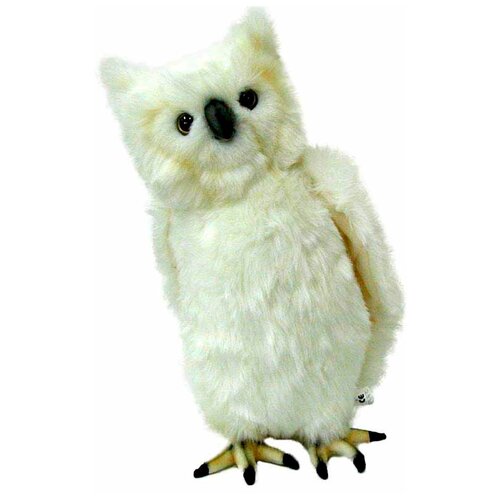 Купить Мягкая игрушка Hansa Белая сова, 30 см, искусственный мех/текстиль