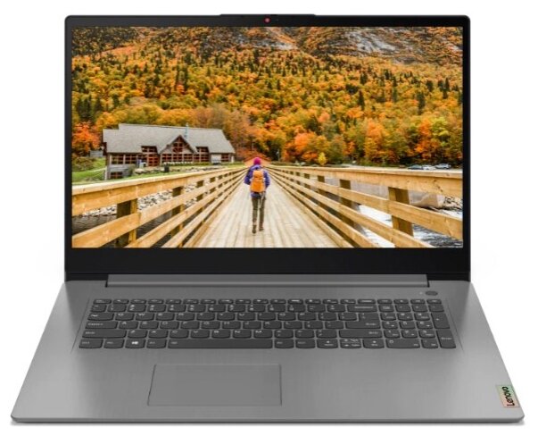 Ноутбук 17.3" Lenovo IdeaPad 3 17ALC6 (AMD Ryzen 5 5500U 2.10 ГГц/8GB/SSD 512GB/IPS/1920x1080/AMD Radeon Graphics/Wi-Fi/Bluetooth/DOS) (82KV004DRK)