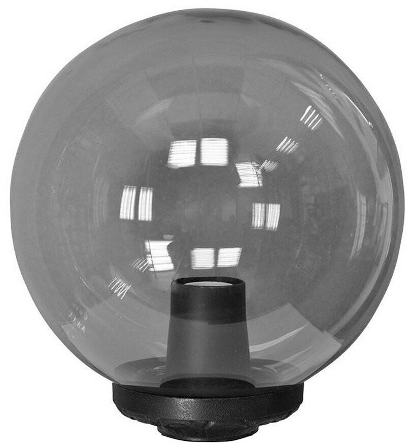Уличный фонарь на столб Fumagalli Globe 300 Classic G30.B30.000.AZE27, Черный и Дымчатый