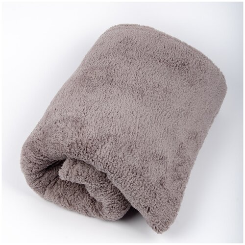 фото Плед "короткий мех", серый, 200*220см bozhong home textile