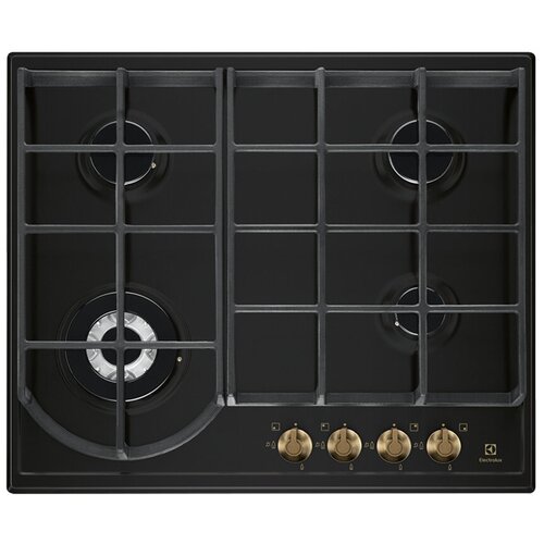 Варочная плита Electrolux EGH6343ROR 60 см встроенная газовая черная 1931900₽