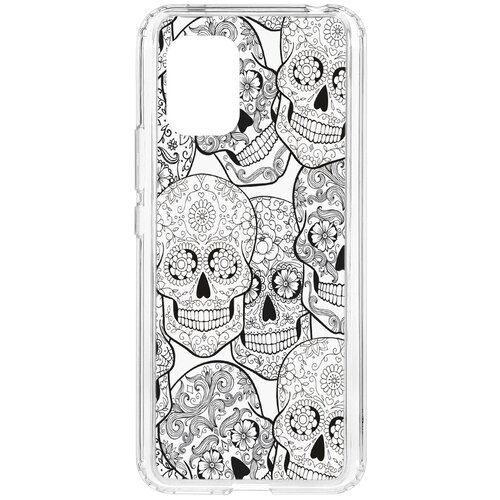 фото Чехол на xiaomi mi 10 lite kruche print skull black
