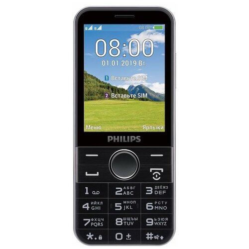 фото Телефон philips xenium e580, черный