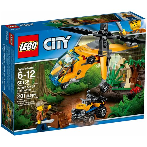 LEGO CITY 60158 Грузовой вертолёт исследователей джунглей