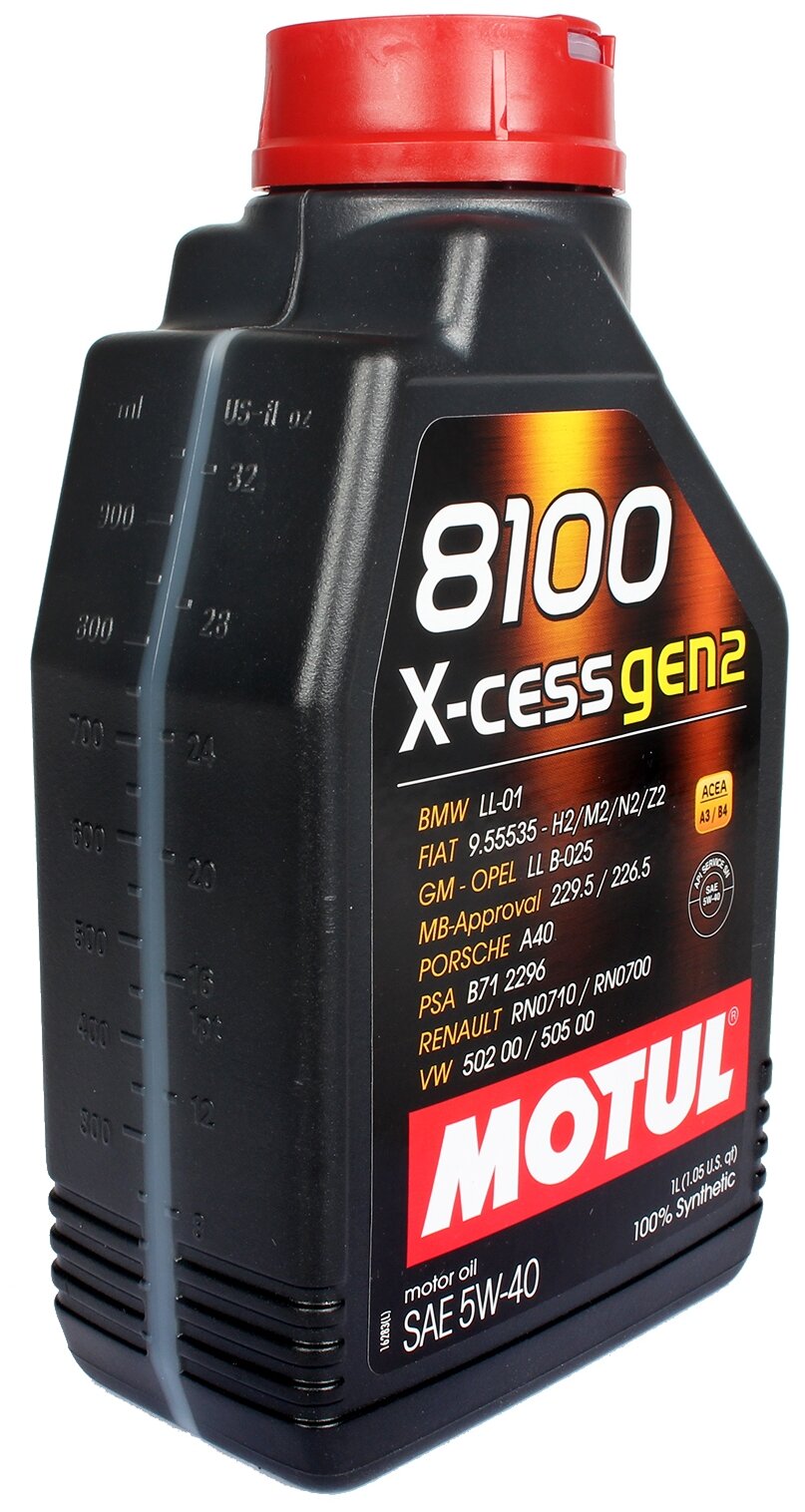 Синтетическое моторное масло Motul 8100 X-CESS GEN2 5W40 —  по .