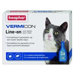 Beaphar капли от блох и клещей Vermicon Line-on для кошек 3 шт. в уп. - изображение