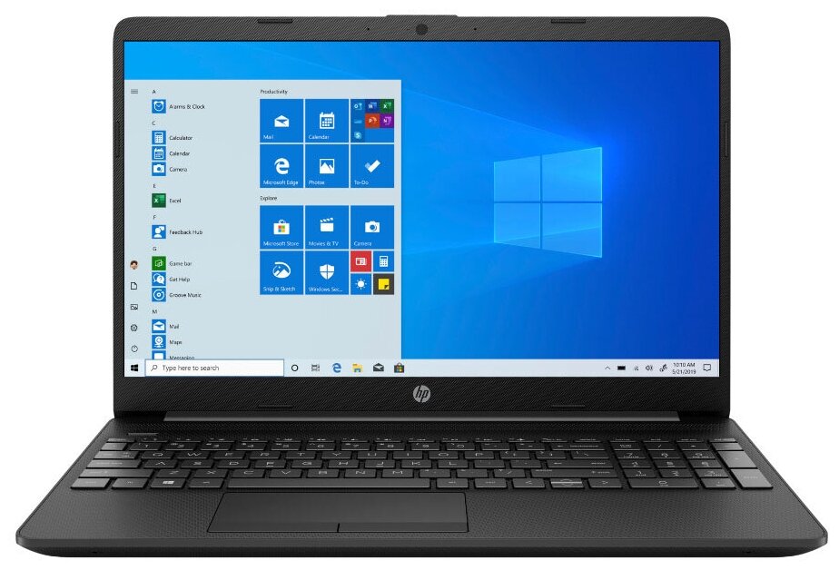 15.6" Ноутбук HP 15-dw3004ur (1920x1080, Intel Core i3 3 ГГц, RAM 4 ГБ, SSD 256 ГБ, Win10 Home), 2Y4E8EA, черный