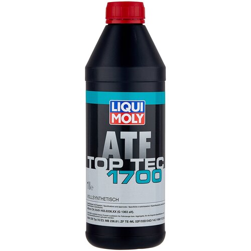 Трансмиссионное масло LIQUI MOLY Top Tec ATF 1700, синтетическое, для АКПП 1 л