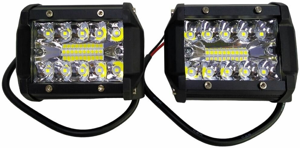 Фара LED CS-60W дальнего света светодиодная прямоугольная 18Вт (2шт)