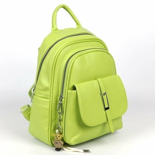 фото Рюкзак ао6857 светло-зеленый, фактура гладкая, зеленый piove
