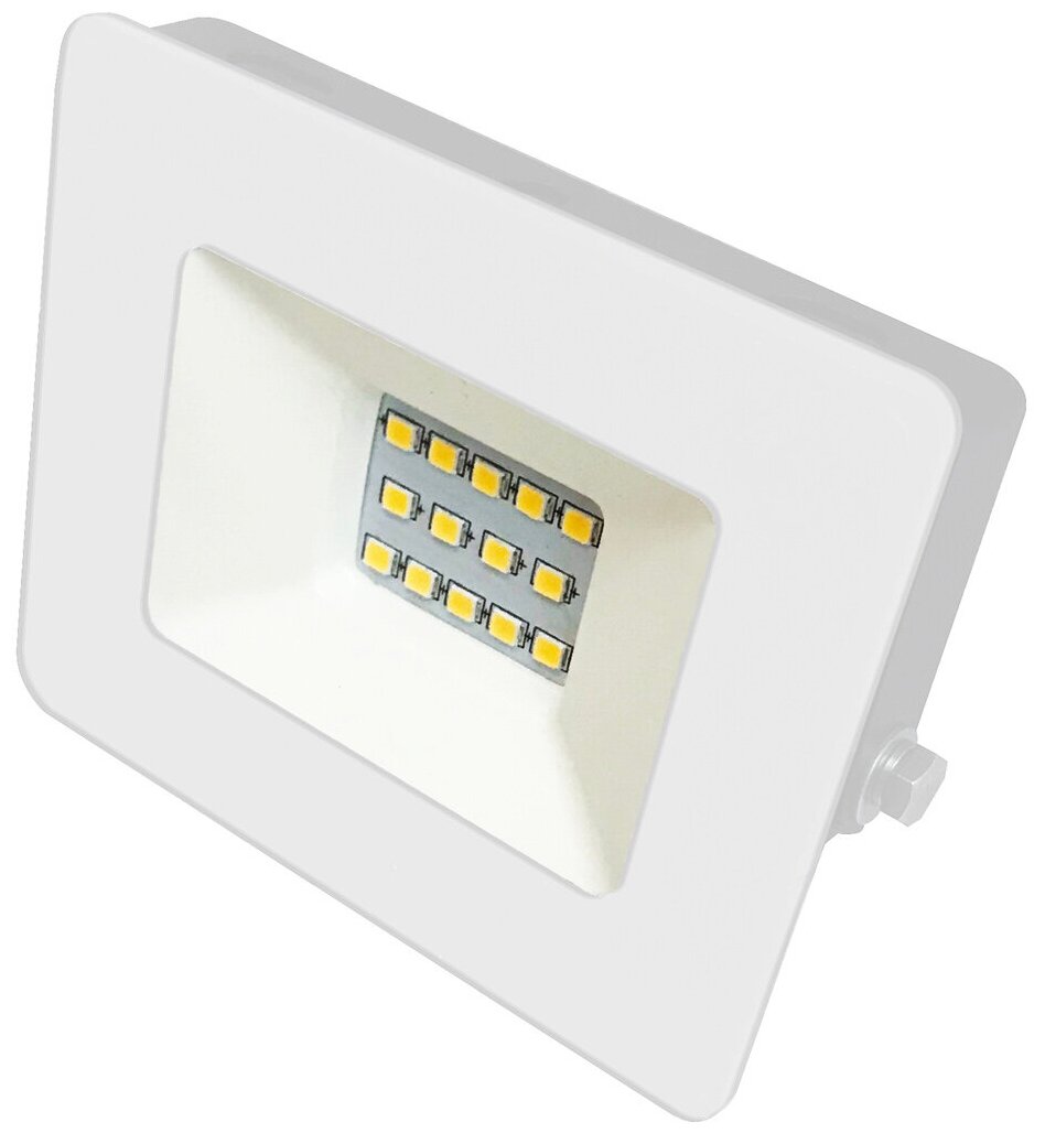 Ultraflash LFL-1001 C01 белый (LED SMD прожектор, 10 Вт, 230В, 6500К) (1 шт.)