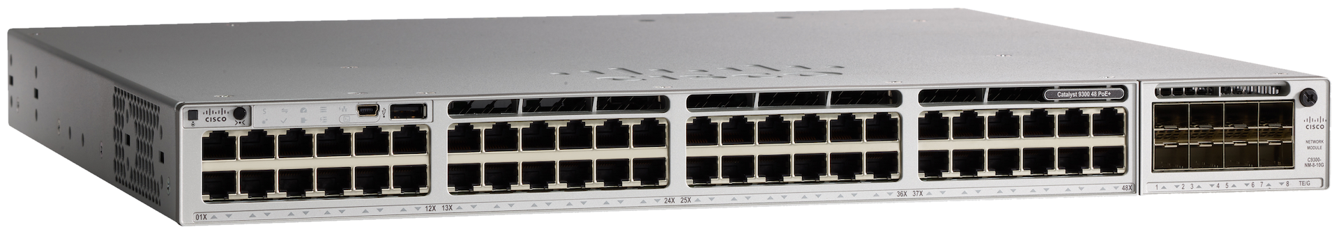 Коммутатор Cisco Catalyst 9300L 48p data, Network Essentials,4x1G Uplink
