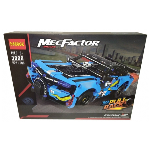 Конструктор Jisi bricks (Decool) MecFactor 3808 Спорткар, 521 дет.