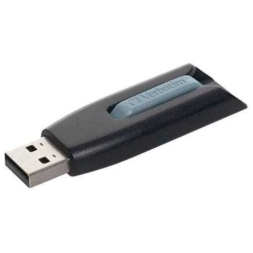 Флешка Verbatim Store 'n' Go V3 128 ГБ, черный привод внеш verbatim slimline blu ray writer ultra hd 4k usb 3 1 gen 1 usb c