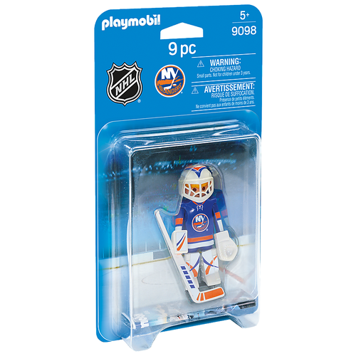 фото Набор с элементами конструктора playmobil nhl 9098 вратарь new york islanders