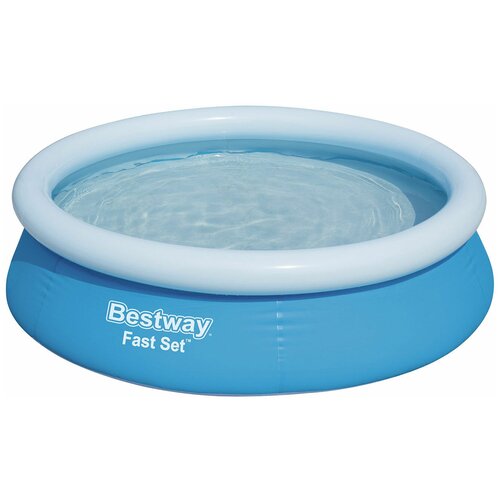 Бассейн Bestway Fast Set 15223, 183х51 см, 183х51 см водяное надувное плавательное кольцо для баклажанов плавающий ряд круг для взрослых утолщенное пвх резиновое кольцо игрушка для бассейн