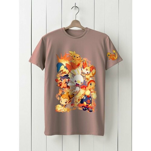 фото Футболка твоя футболка!, хлопок, принт сюжетный, размер l, розовый