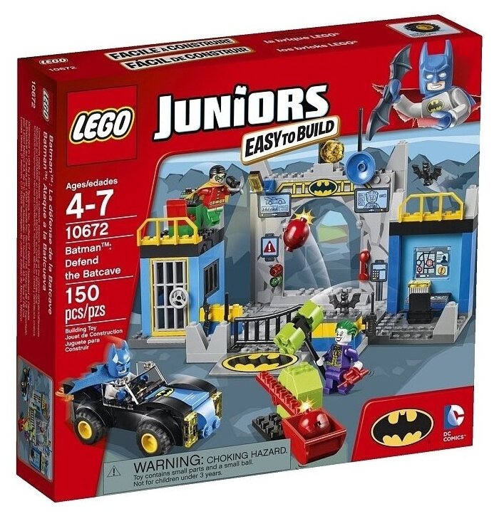 Lego Конструктор LEGO Juniors 10672 Пещера Бэтмена
