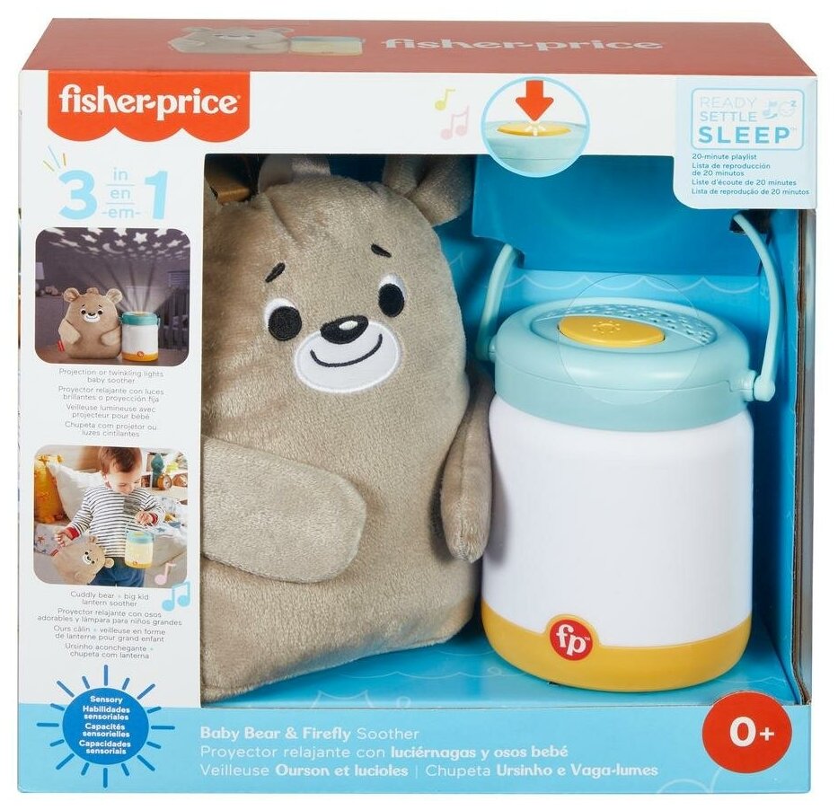 Ночник Fisher-Price Медвежонок и ночник (GRR00)