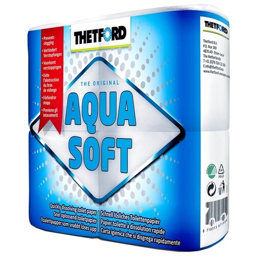 Купить Туалетная бумага для биотуалета Aqua Soft (4 Рулона) KSI-202240, Thetford, белый