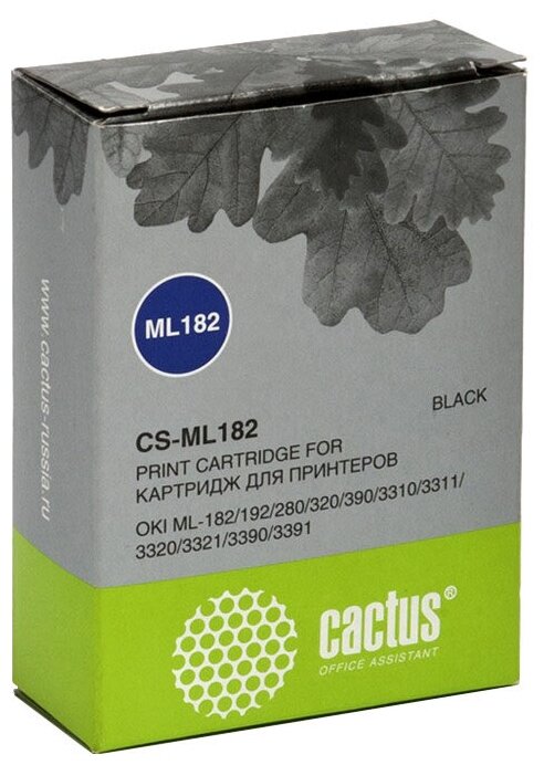 Cartridge matrix Cactus CS-ML182 black for Oki ML-182/192/280/320/390