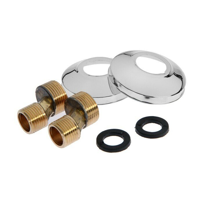 фото Эксцентрики для смесителя ZEIN, латунь, хром. отражатели, с прокладками, набор 2 шт